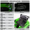 thumbnail image 3 of VOLTZ TOYS 24V Mercedes-AMG GT3 Kids Ride-On Racing Car with Premium Leather Seat, High-Speed Performance 24V Power Wheels, Motorized Track Toy with Parent Remote, Green, 3 of 6