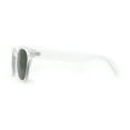 thumbnail image 3 of Retro Classy Keyhole Thick Horn Rim Hipster Sunglasses Frost White Green, 3 of 4