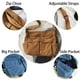 thumbnail image 4 of Bolso KlaOyer de lona tipo bandolera grande, color verde hobo, para mujeres y hombres, 4 of 6