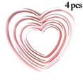 thumbnail image 2 of Coofit 4PCS Heart Shape Cake Cutters Plastic Cute Cookie Cutters Baking Cutters Shapes, 2 of 10