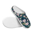 thumbnail image 3 of Wukai Lilies Flowers Print Women's Indoor Bedroom Slipper Slip On Shoes, Unisex House Shoes with Anti-Skid Sole for Men, Gift for Women Men-39/40, 3 of 7