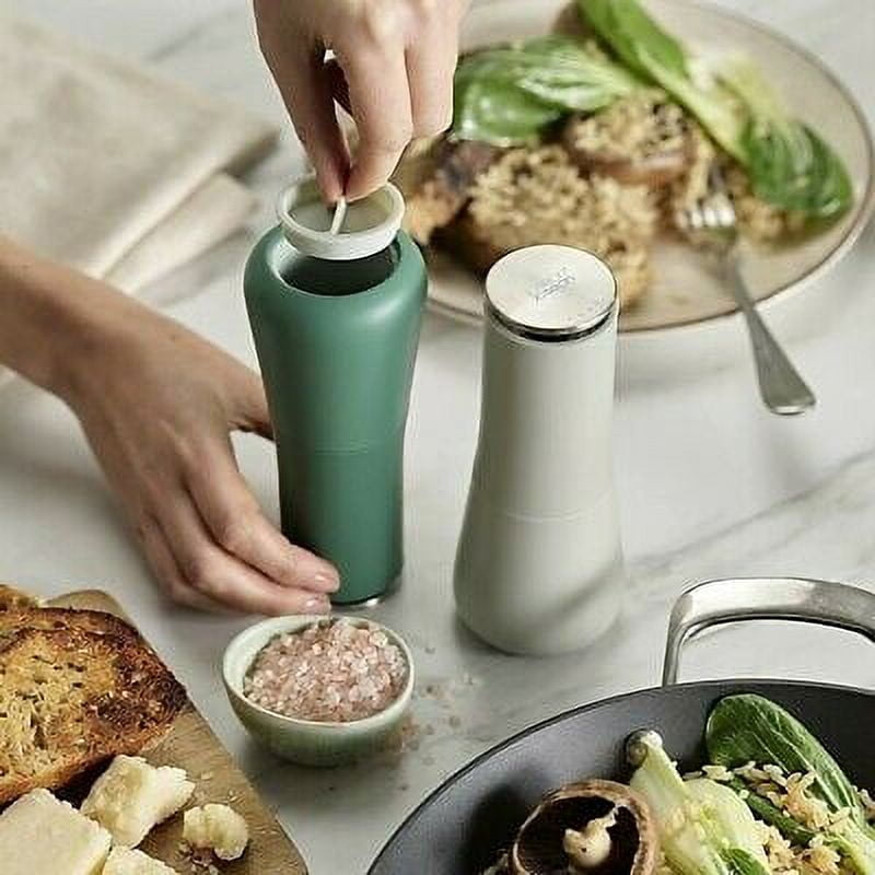 Joseph Joseph Milltop Salt and Pepper Grinder Set, Adjustable Grinding Size
