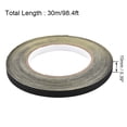 thumbnail image 2 of Uxcell 30m/98.4Ft 10mm Acetate Cloth High Temperature Adhesive Tape Black, 2 of 5