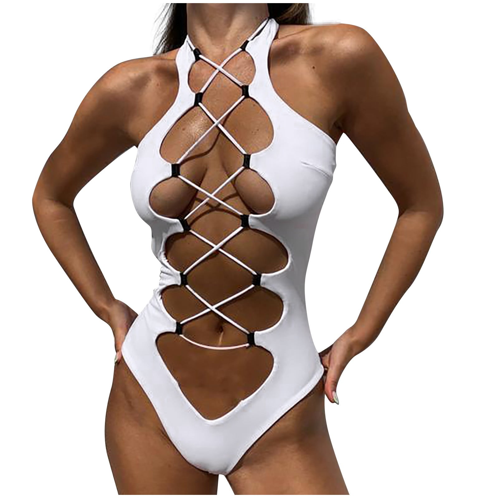 Bikini Expensive Women's Swimsuit Wrap Push Up Solid Color Bathing Suit
