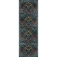 thumbnail image 3 of BERTHMEER 2'x6' Runner Rugs for Hallway Bathroom Bedroom Entryway Kitchen Non Slip Washable Blue Floral Vintage Oriental Traditional Flower Runner Rugs, Multicolor, 3 of 8
