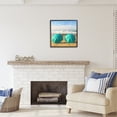 thumbnail image 2 of Stupell Industries Beach Umbrellas Duo Nature Painting Black Framed Art Print Wall Art, 24 x 24, 2 of 8