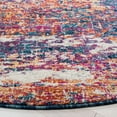 thumbnail image 3 of SAFAVIEH Evoke Frosina Abstract Area Rug, Navy/Orange, 6'7" x 6'7" Round, 3 of 11
