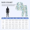 thumbnail image 4 of Honeii Cartoon Sea Creatures Pattern Mens Pajamas Set,2pcs Men's Lounge Long Sleeve Sleep Shirt and Pajama Bottoms Sleepwear Set,Mens Pjs Sets-Small, 4 of 7