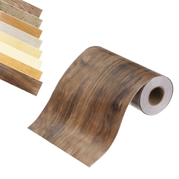 Cinta de grano de madera Uxcell 4.72" x 33 pies Cinta de reparación de grano de madera Cinta de color madera parche de reparación marrón oscuro