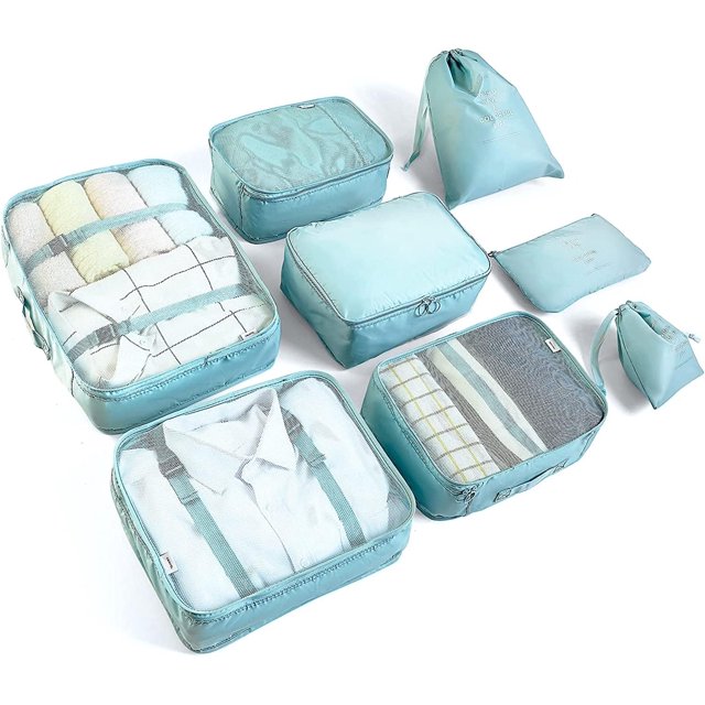 Set de cubos de embalaje LANSKLBD 8 para maletas y equipaje de viaje