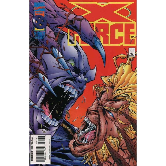 X-Force #45 Deluxe VF ; Marvel Comic Book