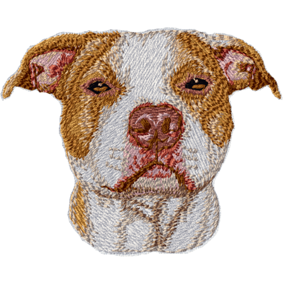 American Pitbull Terrier Embroidered Patch 3" x 3" Iron on