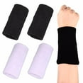 thumbnail image 2 of kanaroous 4 Pieces Badminton Volleyball Wrist Supporting Brace Elastic Basketball Exercise Compression Sleeve Stress Relief, 2 of 6