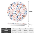 thumbnail image 2 of Cauagu Scandinavian Alphabet Print Bone China Decorative Plate, Wall Mount Plate Holiday Decor Decorative Ceramic Plates with Stand Elegant Household Plates Decorative-8in, 2 of 6