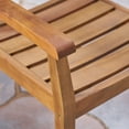 thumbnail image 3 of Jaxson Outdoor 5 Piece Acacia Wood Round Dining Set, Teak, 3 of 7