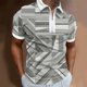 thumbnail image 3 of Gibobby Camisas Tipo Polo para Hombre Polo Deportivo de Manga raglán Ultra seco. Polo para Hombre(Gris,XG), 3 of 4