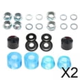 thumbnail image 1 of 2x Kit De Bujes De Camión Para Monopatín, Amortiguador De Copa Para Monopatín, Azul Transparente, 1 of 7