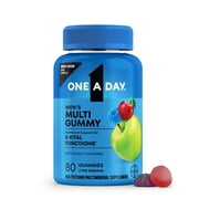One A Day Mens Multivitamins Gummies with B Vitamins, Physical Energy Support 80 Count