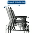 thumbnail image 6 of Costway 2 Person Outdoor Patio Double Glider Chair Loveseat Rocking w/Center Table Gray, 6 of 9