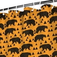 thumbnail image 3 of Bear Pattern Shower Curtain - Artistic Aesthetic Polar Cartoon Brown Forest Winter Hunting Wild Design Premium Polyester Waterproof Quick-Dry Bath Curtain 72x72 Inch, 3 of 5