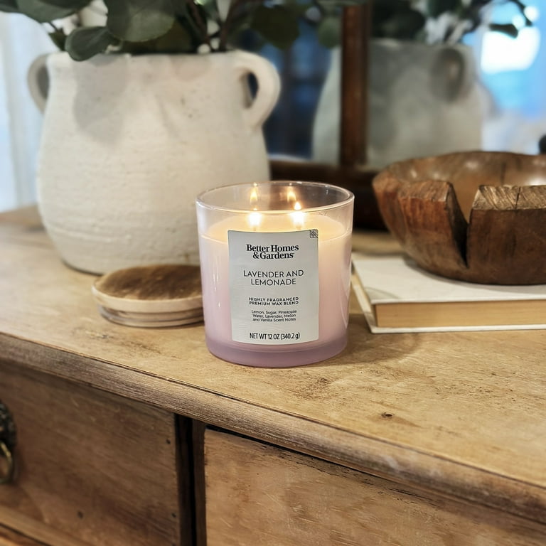 Better Homes & Gardens Lavender and Lemonade Scented 12oz Ombre