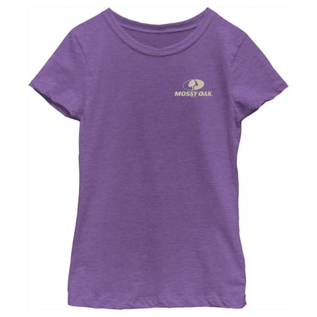Girl s Mossy Oak Small Classic Logo Graphic Tee Purple Berry Large