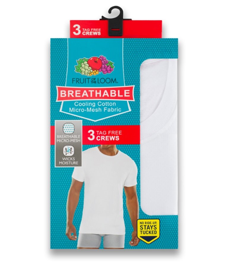 Fruit of the Loom Mens 3-Pack 