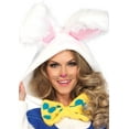 thumbnail image 3 of Leg Avenue Women's Cozy White Rabbit Wonderland Halloween Costume Large White/Blue, 3 of 6