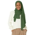thumbnail image 4 of Hunter Green, Hijab, Green Shawl, Green Scarf, Hijab For Women, 4 of 4