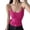 Hot Pink, variant on Ladies Suspender Sleeveless Bottoming Vest Slim Short Top Work Out plus Size Womens Camisoles