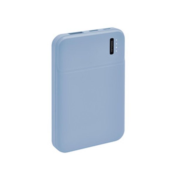 Paquete 55 piezas Power bank doble entrada azul 6.3 x 9.9