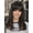 Dark Brown with Blonde Highlights-20 Inch, variant on Mixed Blonde 20 Inch Straight Layered Wig With Bangs For Daily and Special Occasions