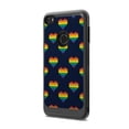 thumbnail image 1 of Capsule Case Compatible with Alcatel Idol 5 Alcatel Nitro 5 [Drop Protection Shock Proof Carbon Fiber Black Case Defender Design Strong Armor Shield Phone Cover] - (Pride Hearts), 1 of 2