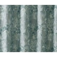 thumbnail image 4 of Serafina Home Ocean Aqua Fabric Shower Curtain: Watercolor Floral and Leaf Design, 4 of 5