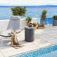 thumbnail image 7 of COSIEST 21'' Outdoor Side Table Black, Concrete End Table, 7 of 7