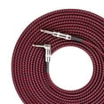 thumbnail image 3 of Guitar Instrument Cable Right Angle To Straight Audio Interconnect Cable Audio Instrument Cord For Electric Mandolin Bass, 3 of 8