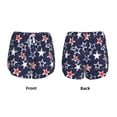 thumbnail image 3 of Yiaed Watercolor Stars Print Women's Running Shorts with Liner 3 Zipper Pockets Elastic Workout Athletic Gym Yoga Shorts-XX-Large, 3 of 7