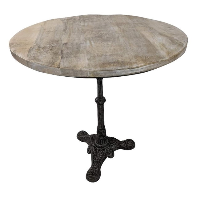 Carolina Classics Table Bistro Velio en Bois Flotté Naturel/fer Vieilli