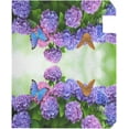 thumbnail image 3 of Hydrangea Flowers with Butterflies Magnetic Mailbox Cover MailWraps Garden Yard Home Decor for Outside Standard Size-18"x 20.8", 3 of 5