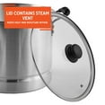thumbnail image 4 of Imusa 10Qt Aluminum Steamer or Stock Pot with Glass Lid & Removable Rack, 4 of 11