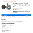 thumbnail image 2 of Clutch Kit - Compatible with 1995 - 1996, 1998 - 2006 Mazda B3000 3.0L V6 1999 2000 2001 2002 2003 2004 2005, 2 of 2