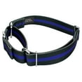 thumbnail image 3 of Country Brook Petz® Thin Blue Line Martingale Dog Collar, 2XS, 3 of 5