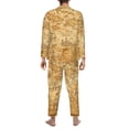 thumbnail image 7 of Salouo Old Vintage Map Of Sea Print Button-Front Long Sleeve Pajama Set for Men, Soft 2Pjs Men's Long Sleeve Sleepwear -Medium, 7 of 7