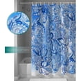 thumbnail image 3 of Chinoiserie Shower Curtain for Bathroom with Hooks 72x84 Inches Polyester Fabric Shower Curtain Sets Washable Bath Curtains Decor Blue and White Porcelain Blue, 3 of 6