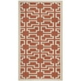 thumbnail image 6 of SAFAVIEH Outdoor CY6015-241 Courtyard Terracotta / Beige Rug, 6 of 8