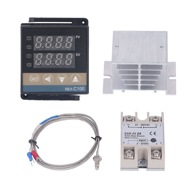 Kit De Controladores De Temperatura PID Kit Impermeable De Alta Precisión REX C100 Controlador De Temperatura Garra 100V-240V