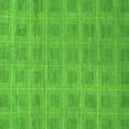 thumbnail image 1 of Ahgly Company Indoor Square Checkered Green Modern Area Rugs, 3' Square, 1 of 4