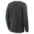 thumbnail image 5 of Men's Fanatics Charcoal Oregon Ducks Quad Fuel The Fire Long Sleeve T-Shirt, 5 of 5