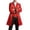 Red, variant on Halloween Tailcoat for Men Gothic Steampunk Medieval Vintage Solid Color Fashion Jackets Red XL