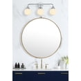 thumbnail image 7 of Hanson 3 lights bath sconce in black with frosted shade, 7 of 7